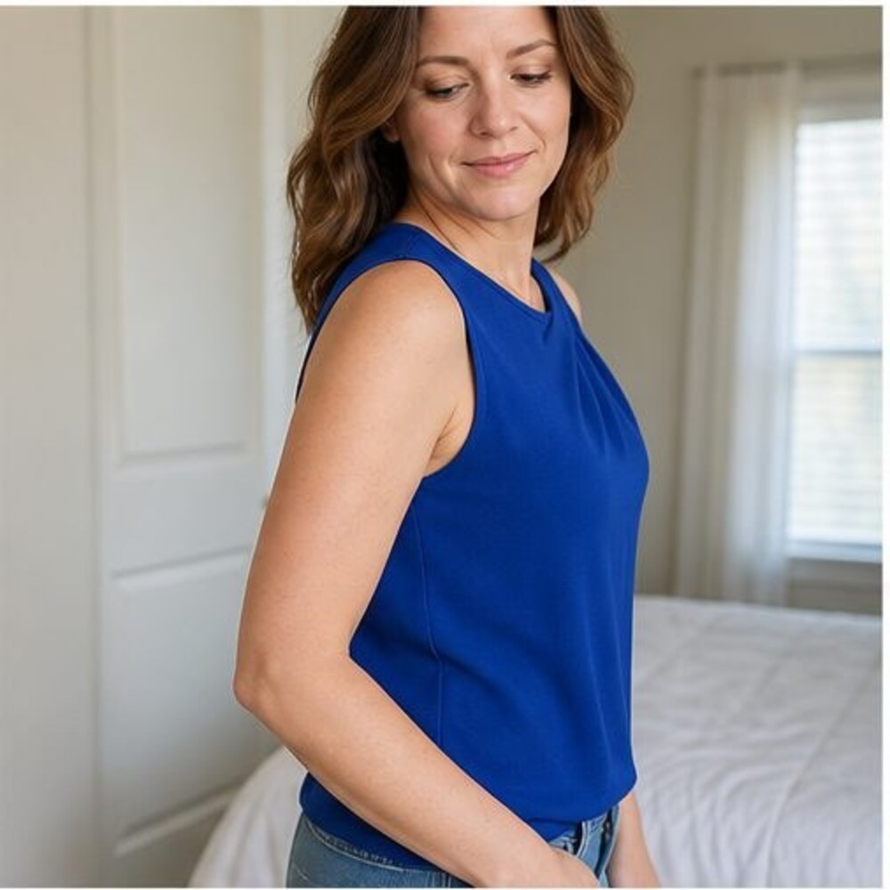 Rust Tunic Blouse - Picture 3 of 6